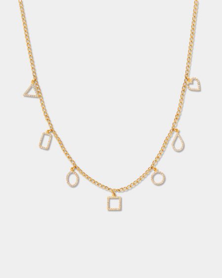 Full Set Diamond Charms Necklace