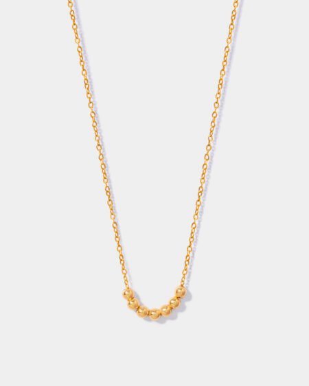 4Mm X 7 Gold Beads Chain