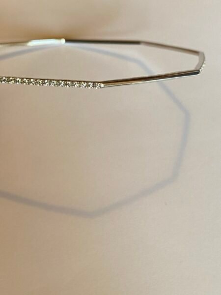 1 Mm Octagonal Bangle W/ Diamonds