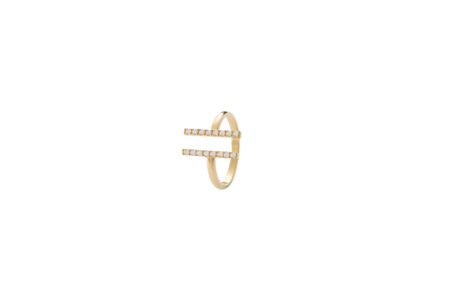 Double Line Diamond Ring