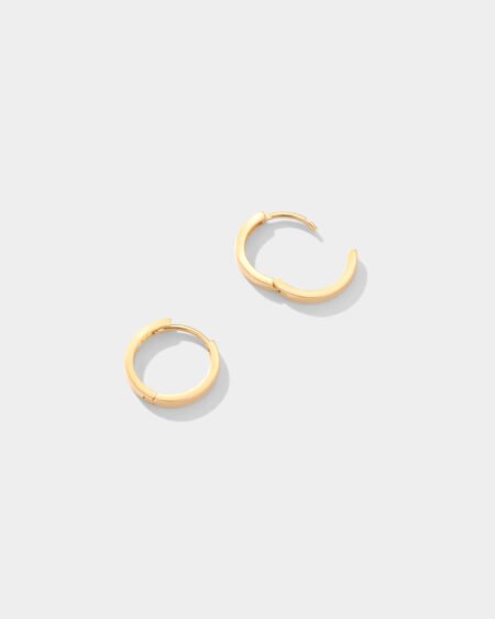 Double Gold Circular Large Huggy Earring