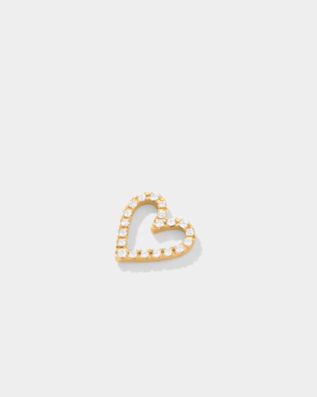 Heart Diamond Charm (Slim)