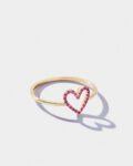 Pr – Heart charm ruby ring 3