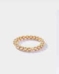 Pr – Large beads gold ring