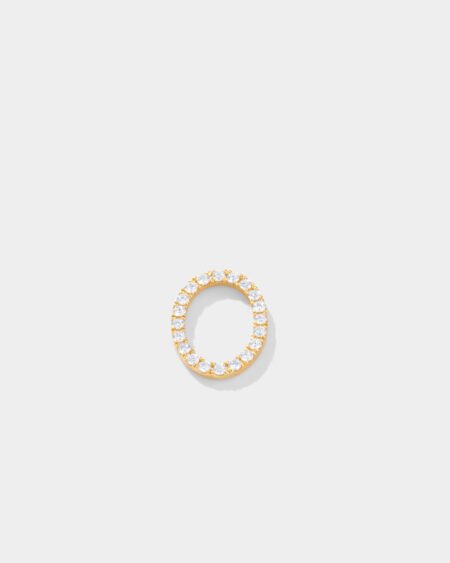 Oval Diamond Charm