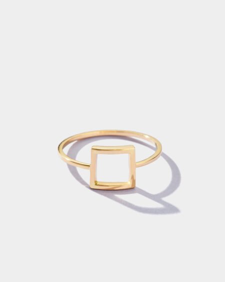 Square Shape Gold Ring