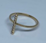 Single Line Diamond Ring